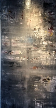 43" x 84" x 3", Oil enamel on Aluminum (Sold)